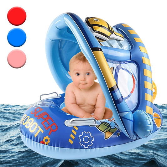 Bouée de natation pour bébé avec toit 🌊 عوامة أطفال مع مظلة